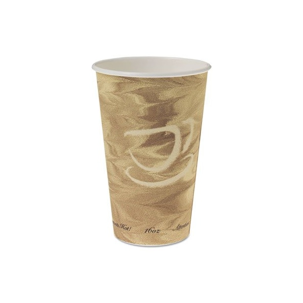 Dart Mistique Hot Paper Cups, 16oz, Brown, 20PK 316MS - main